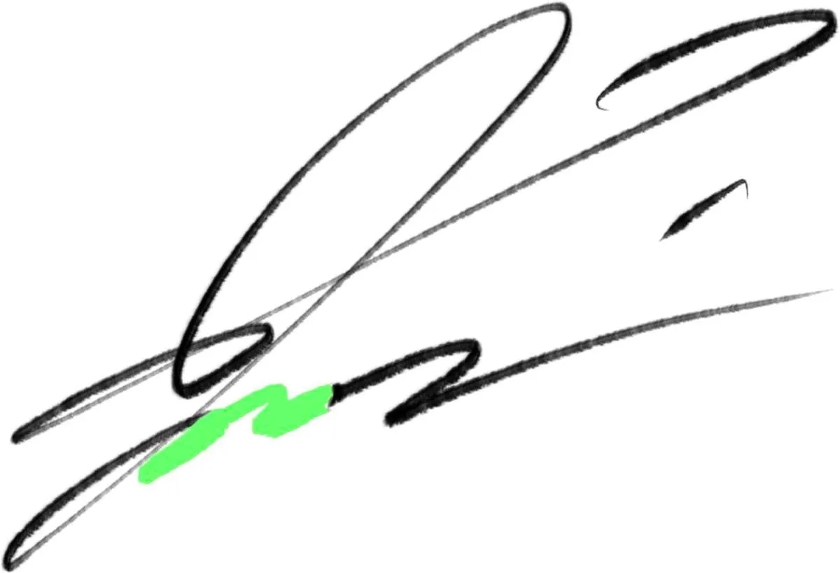 クールでスタイリッシュなサインの作り方書き方