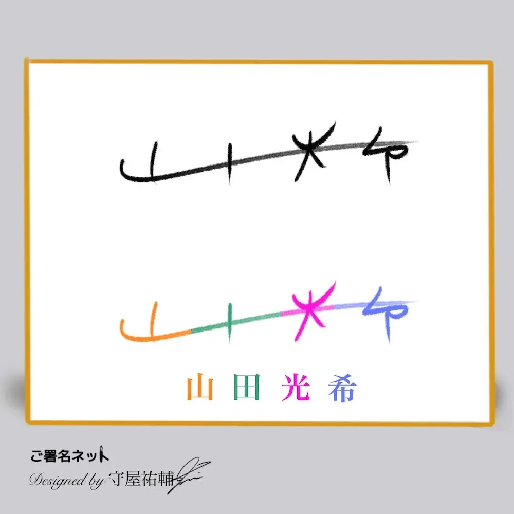 漢字サインの書き方・作り方・崩し方