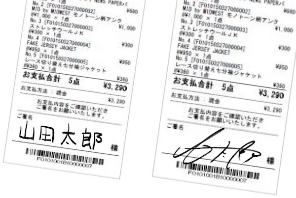 サインの崩し方