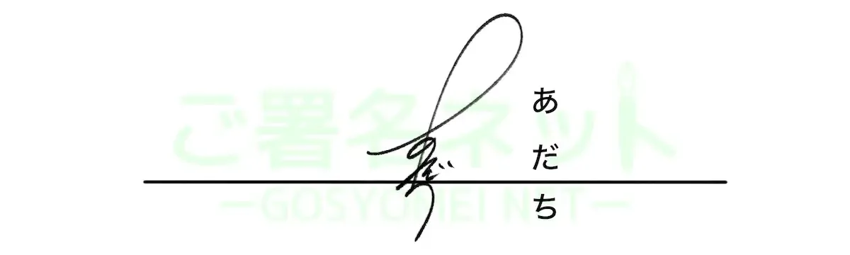 ひらがなサインの作り方